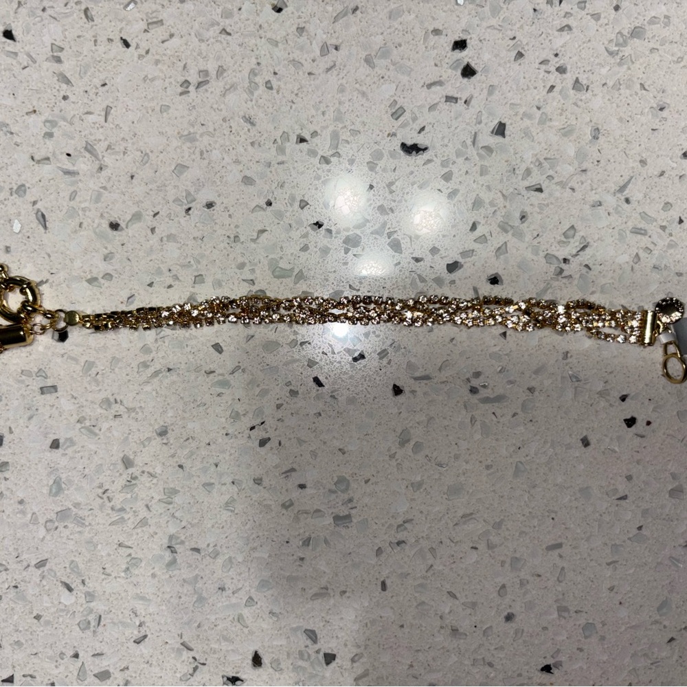 J.Crew Gold Multi-Strand Chain Bracelet with Tassel New - Picture 5 of 6